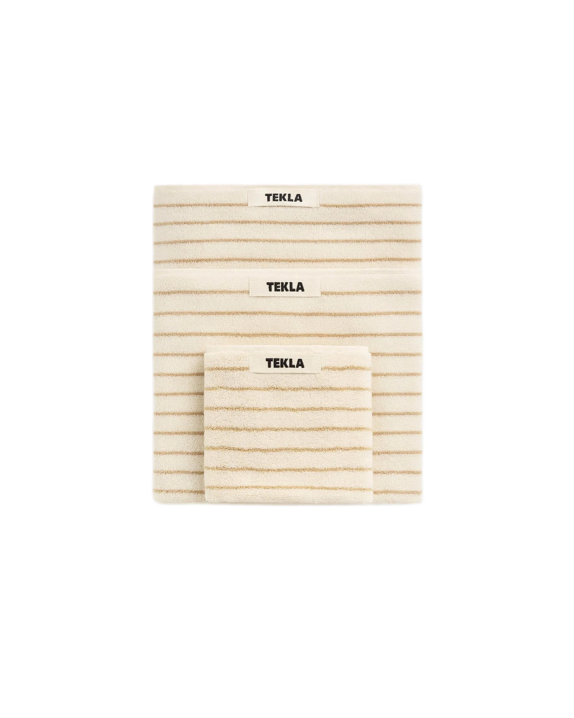 Tekla Terry Hand Towel Sienna Stripes - 1