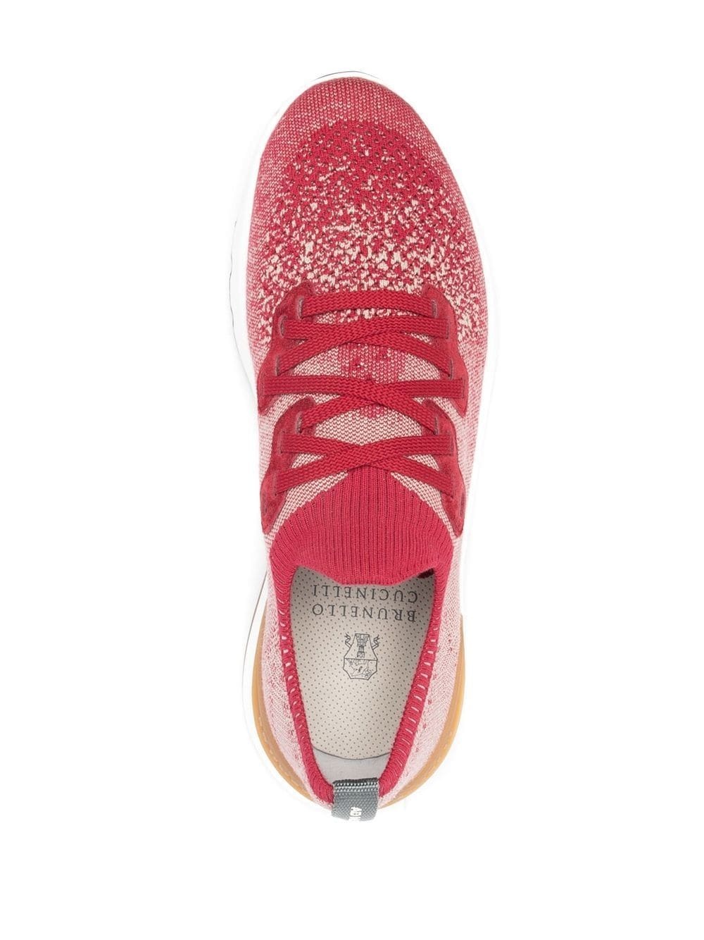 speckled low-top sneakers - 4