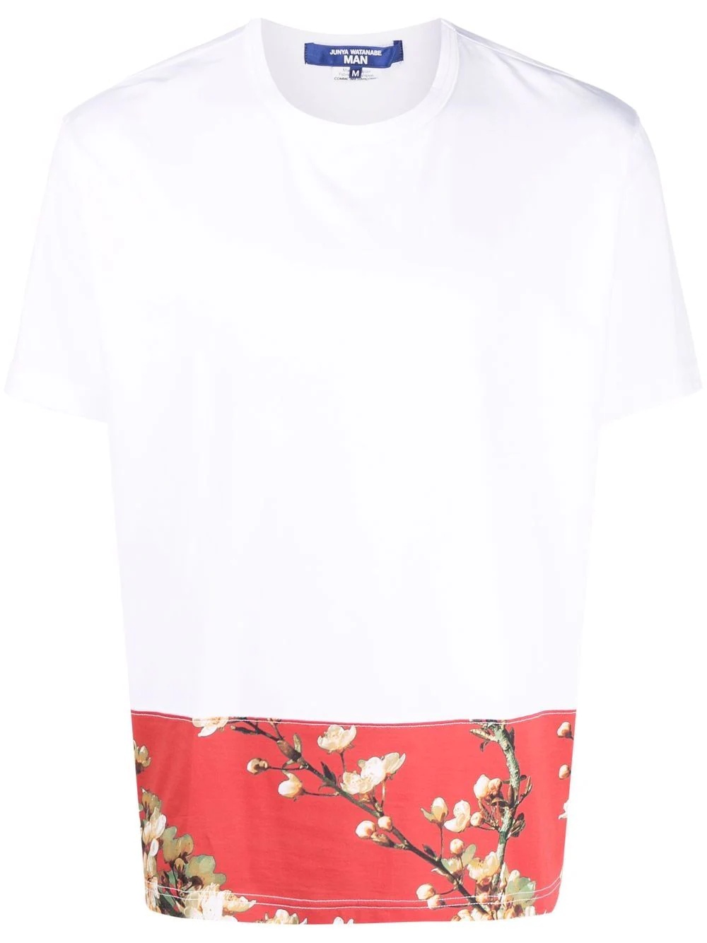 floral-print panelled T-Shirt - 1