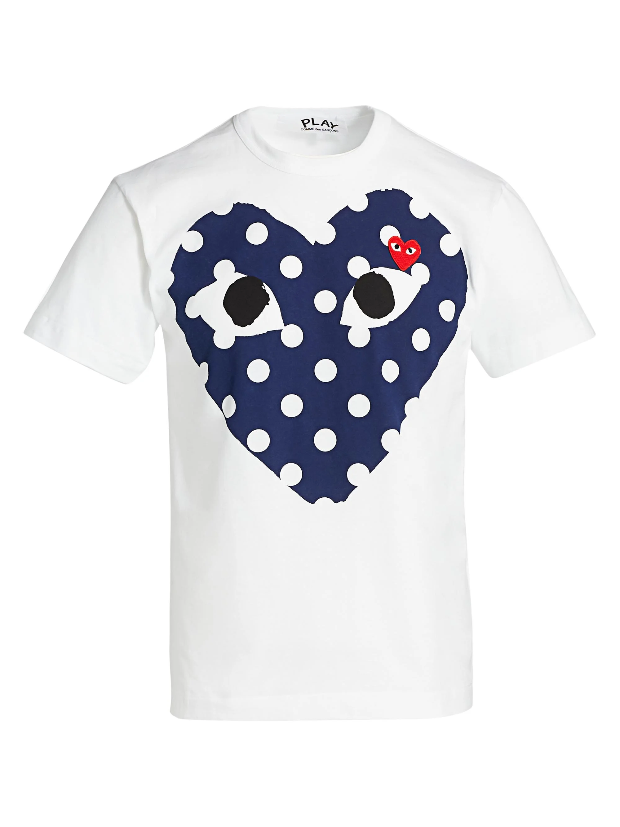 Men Polka Dot Logo T-Shirt - White - 1