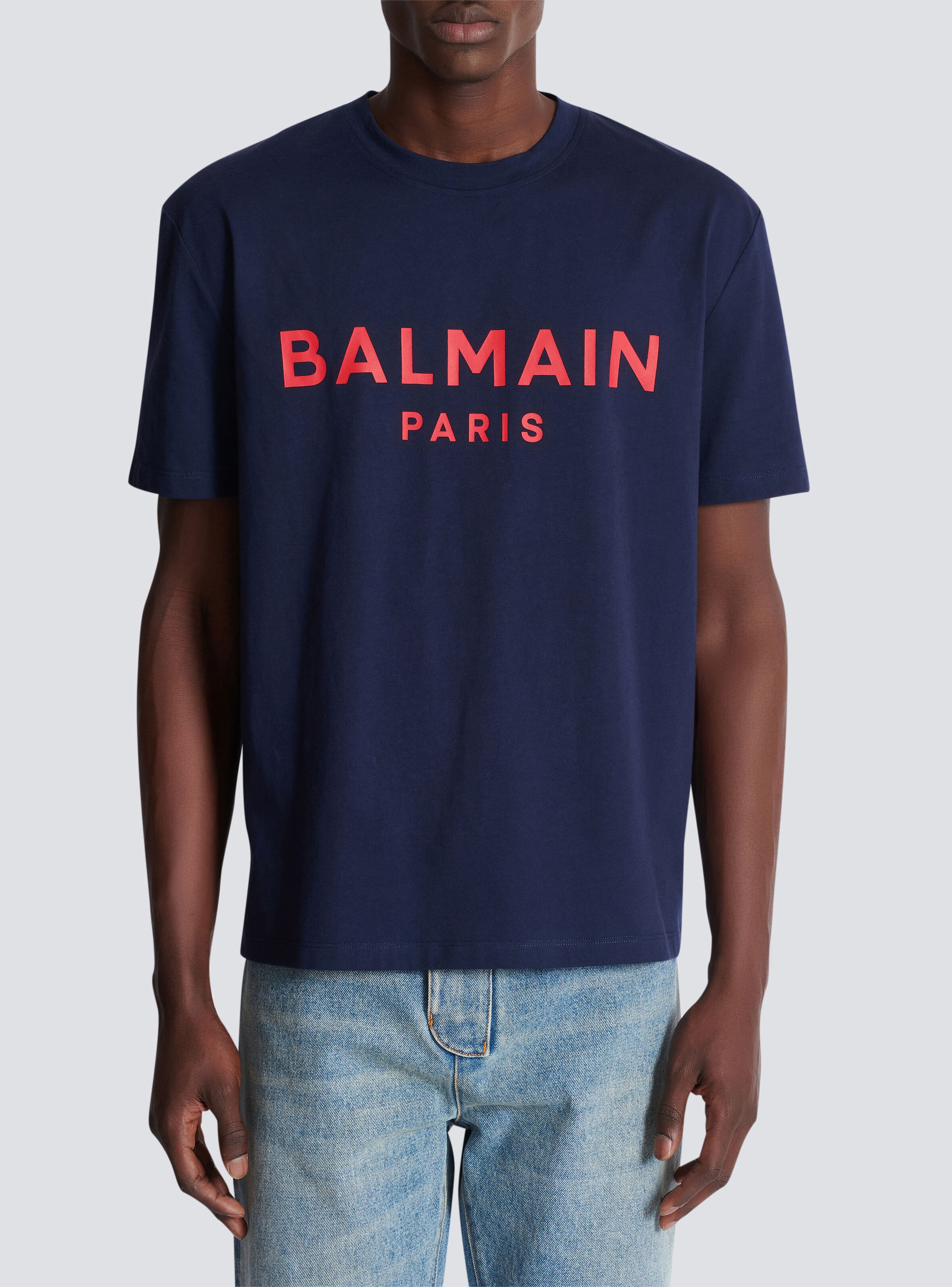 T-shirt with Balmain Paris print - 5