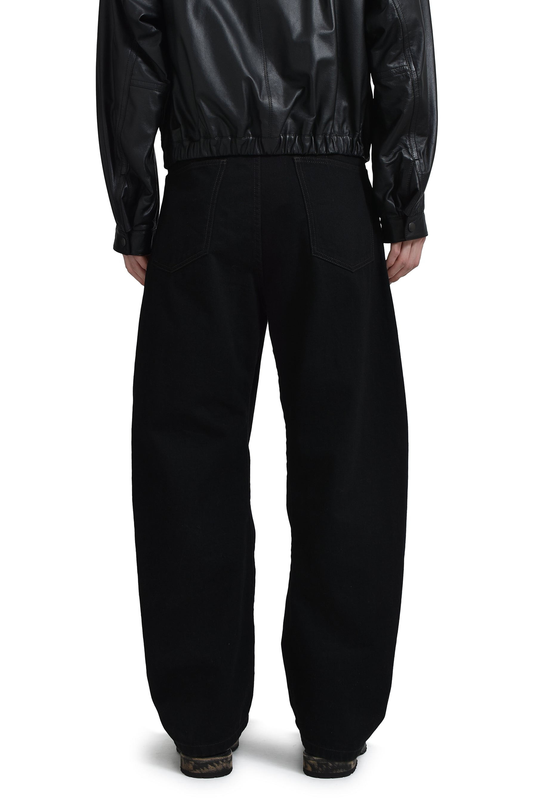 TWISTED BELTED PANTS / BLK - 2