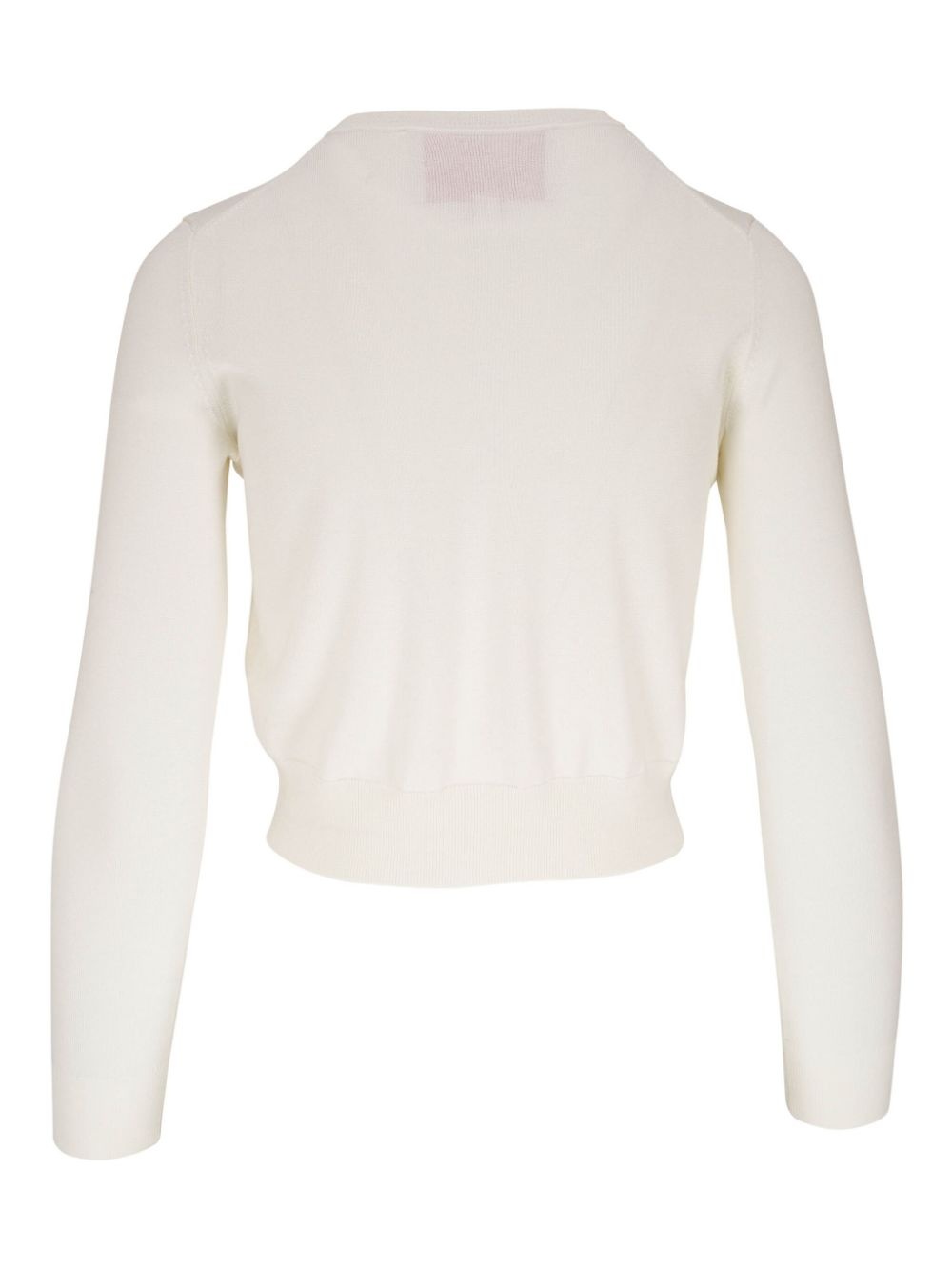 round-neck button-up cardigan - 2