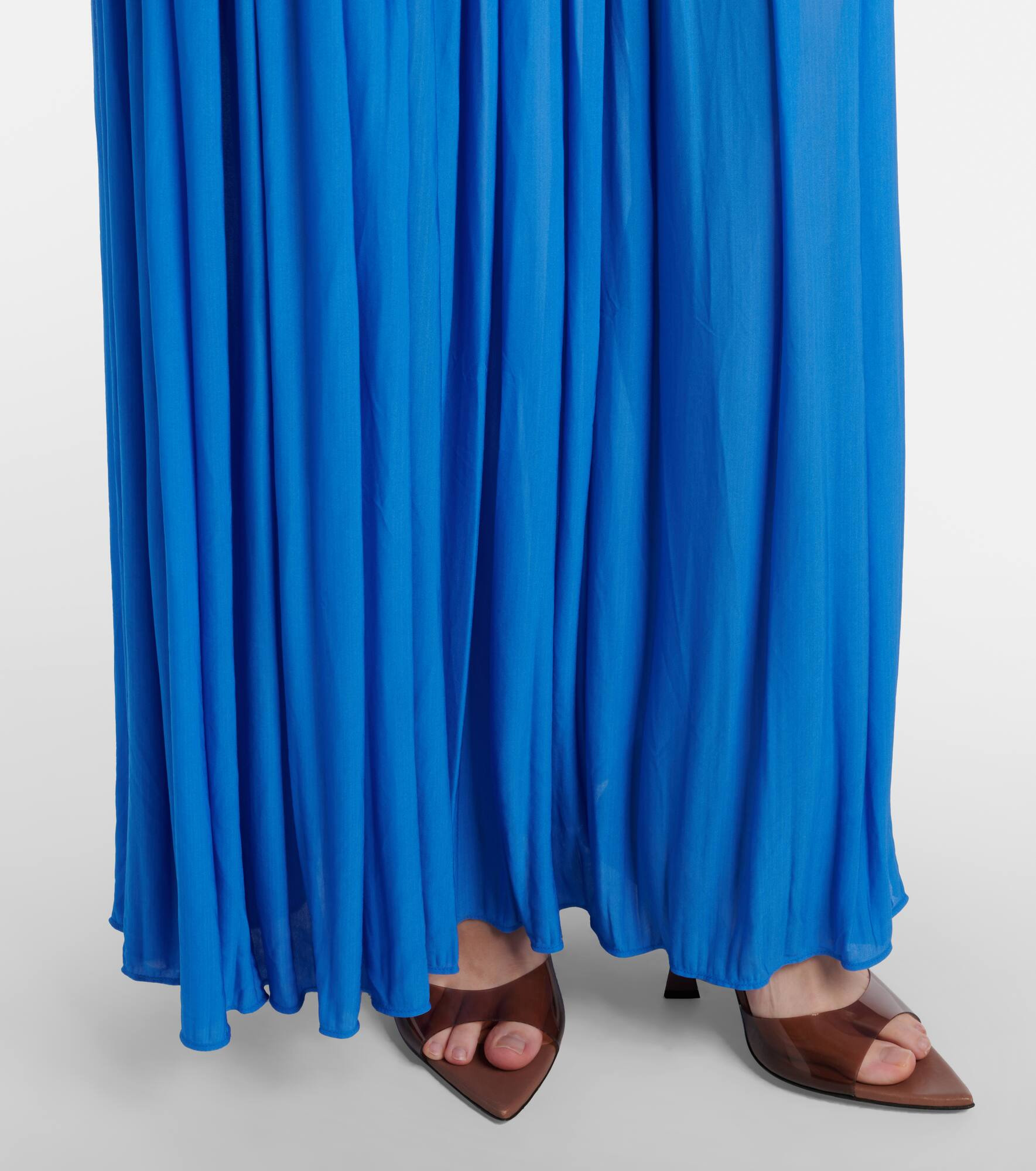 Orion gathered ruched gown - 6