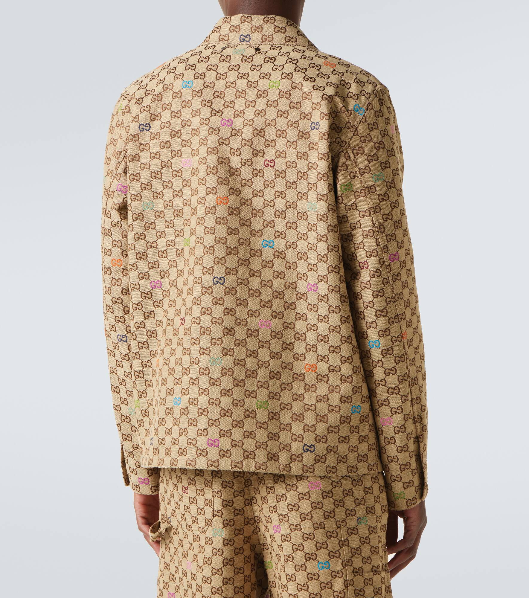 GG Canvas cotton-blend jacket - 4
