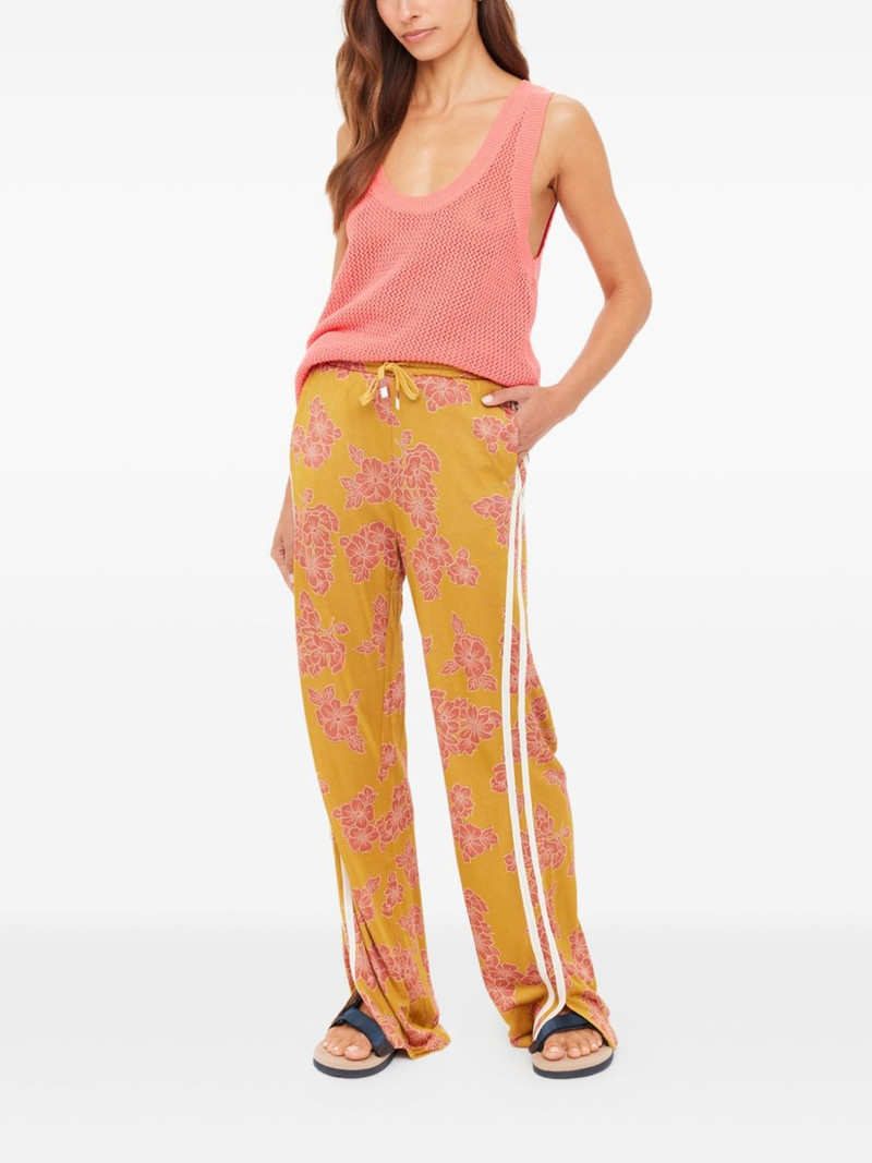 THE UPSIDE Fantasy Roma floral-stripe trousers outlook