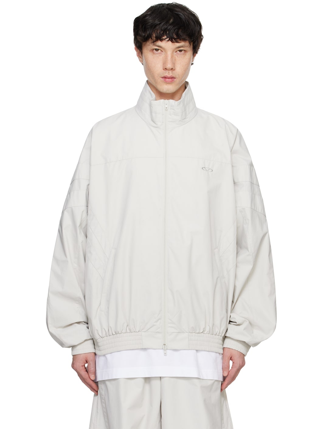 White Oval Logo Track Jacket - 1