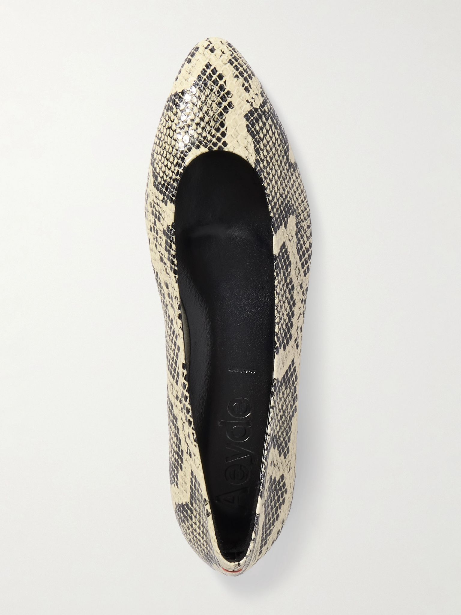 Ellie snake-effect leather ballet flats Snake print - 5