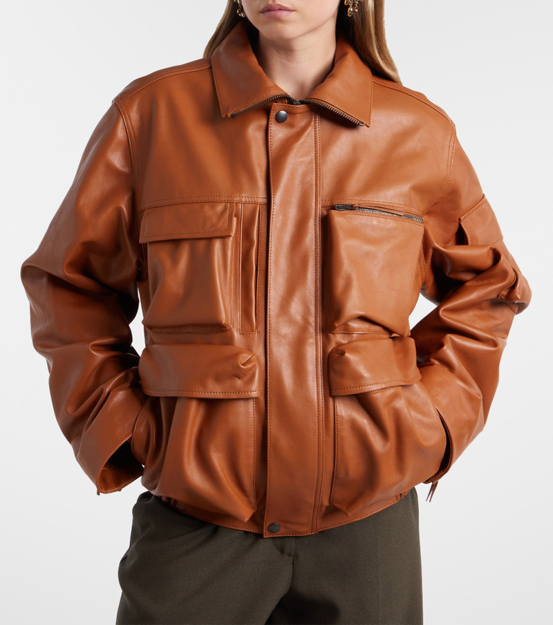 Lemaire Leather blouson jacket outlook