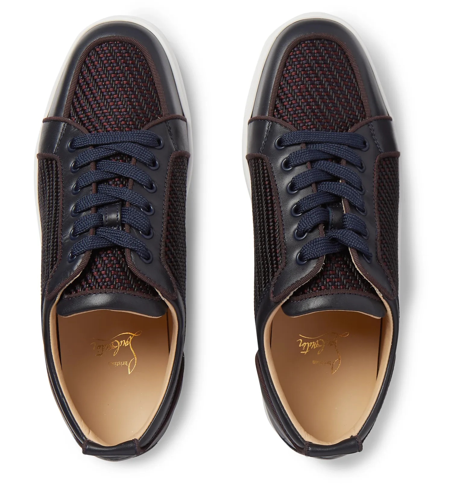 Rantulow Orlato Leather and Raffia Sneakers - 6