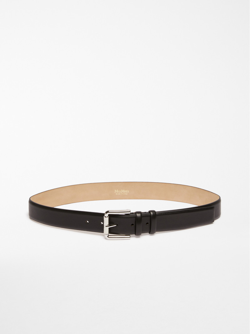 NEWBUCKLE35 Natural leather belt 1