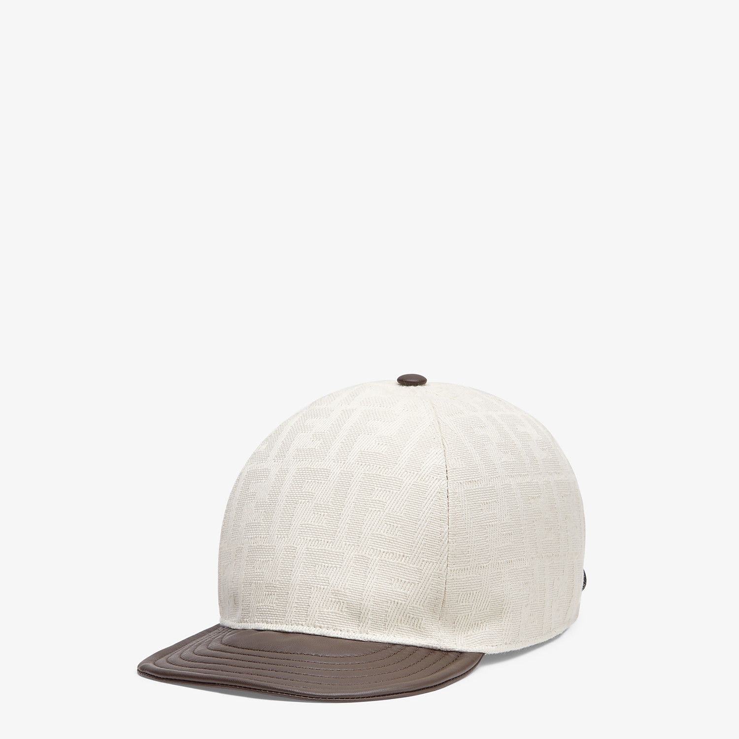 White canvas baseball cap - 1