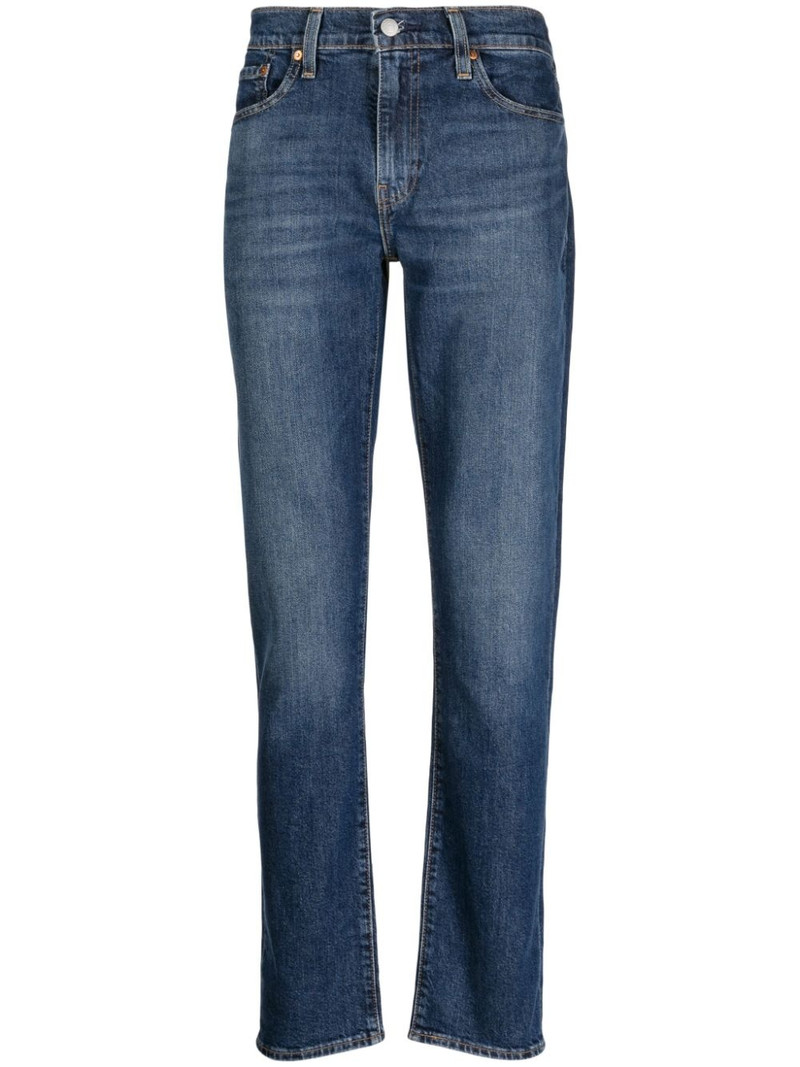 slim-fit cotton-blend jeans 1