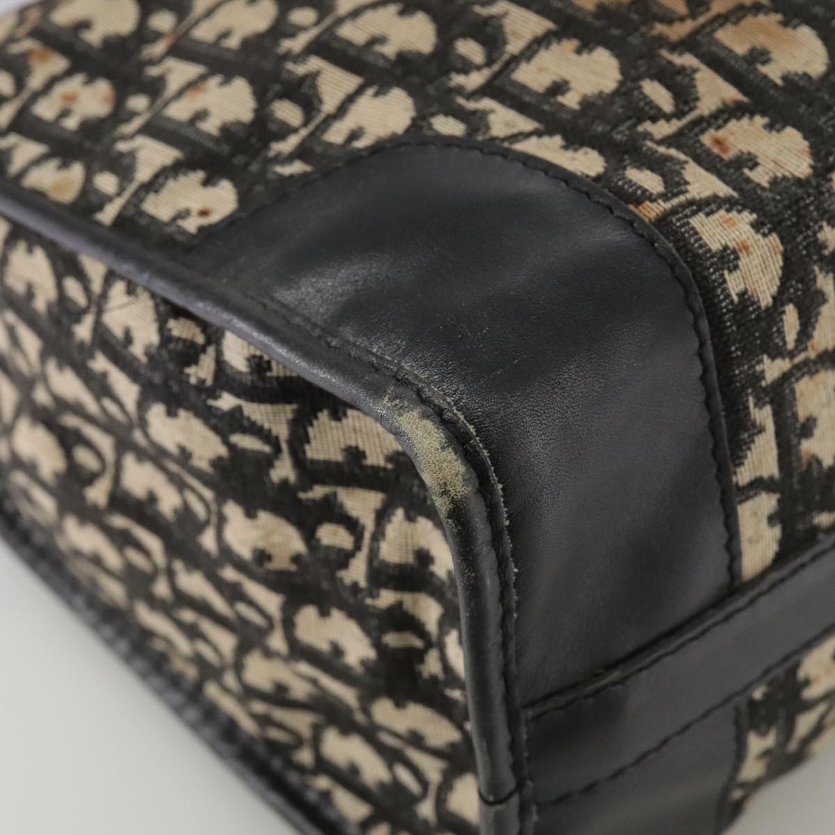 DIOR Trotter Canvas Hand Bag Navy - 15