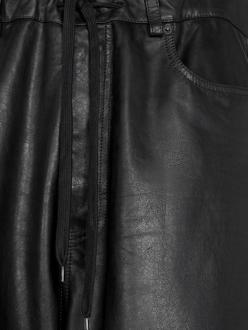 Oversized leather baggy pants - 5