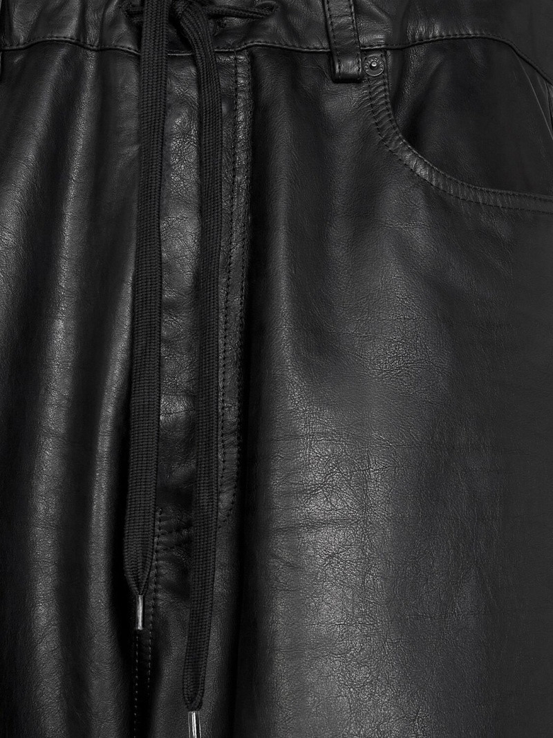 Oversized leather baggy pants 5