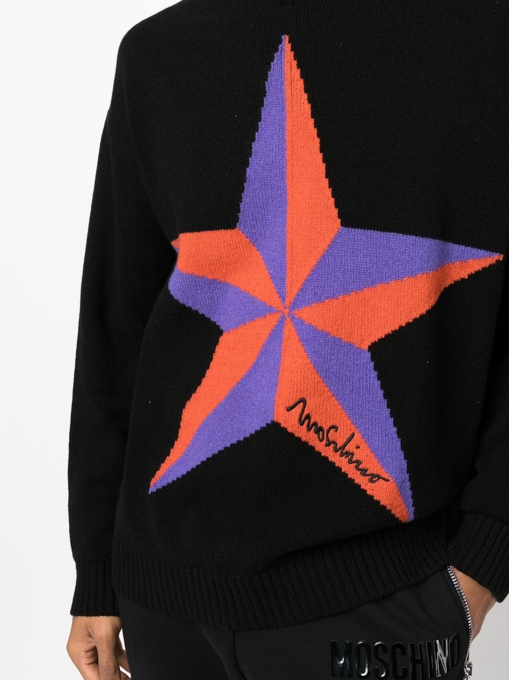 logo embroidered crew-neck jumper - 5