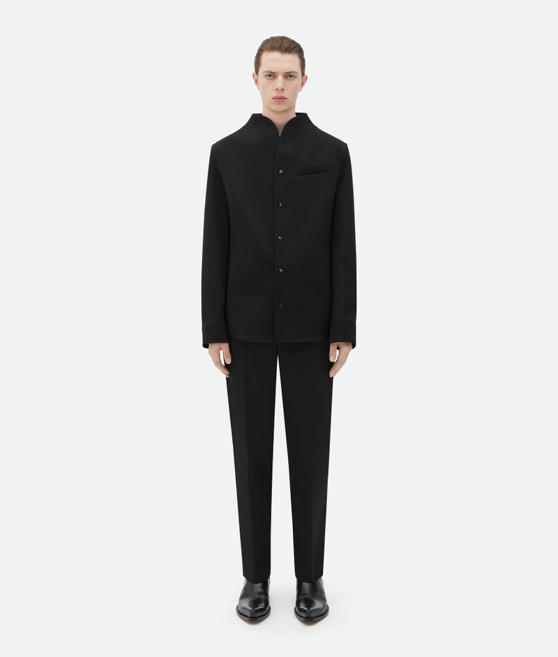 Light Wool Funnel Neck Shirt 1
