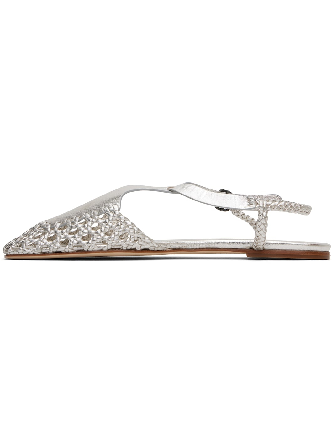 Silver Reixa Metallic Sandals - 3