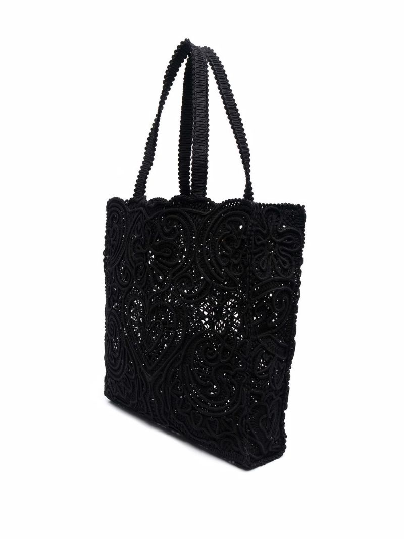 medium Beatrice cordonetto-lace shopper - 3