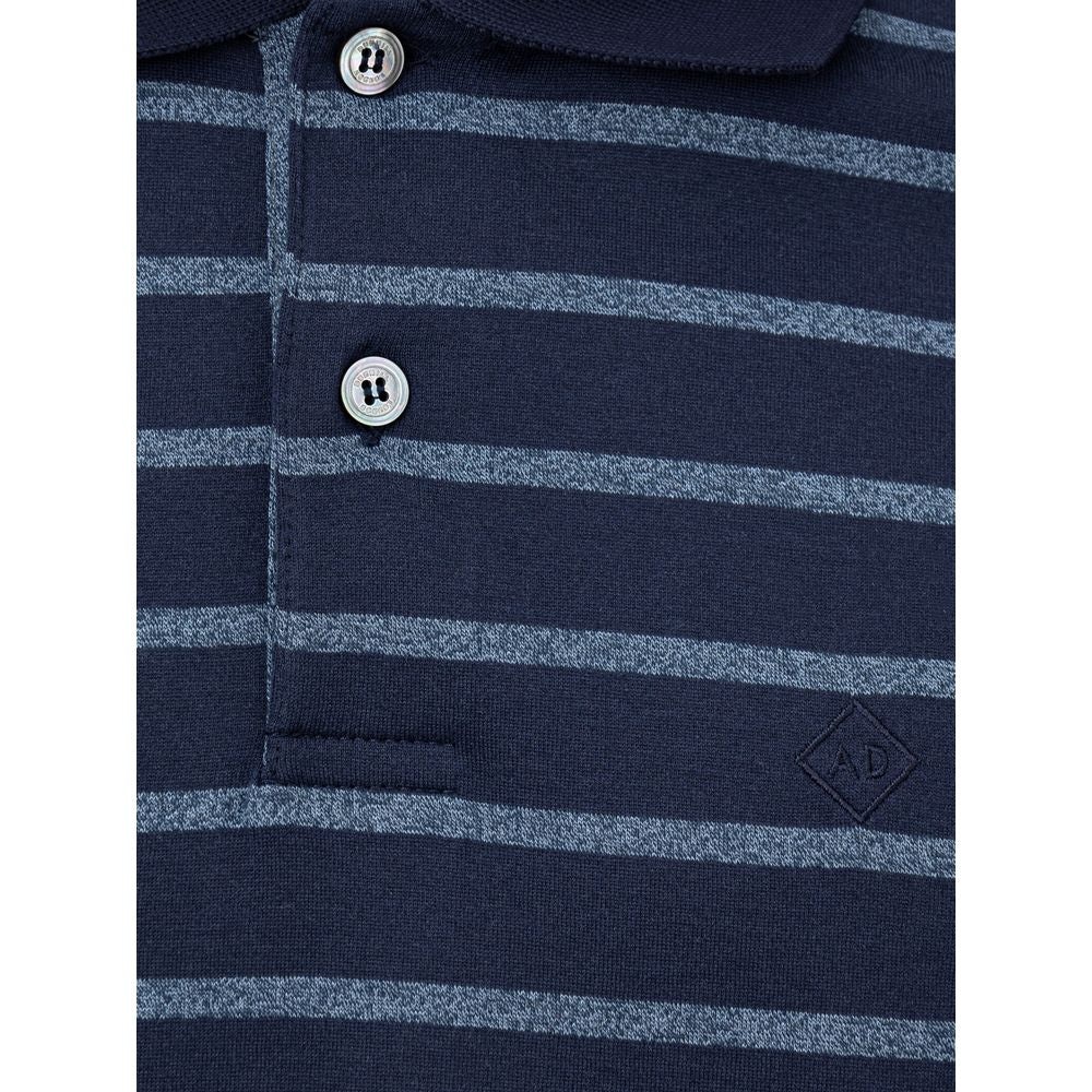 Dunhill - Blue Cotton Polo Shirt - 3