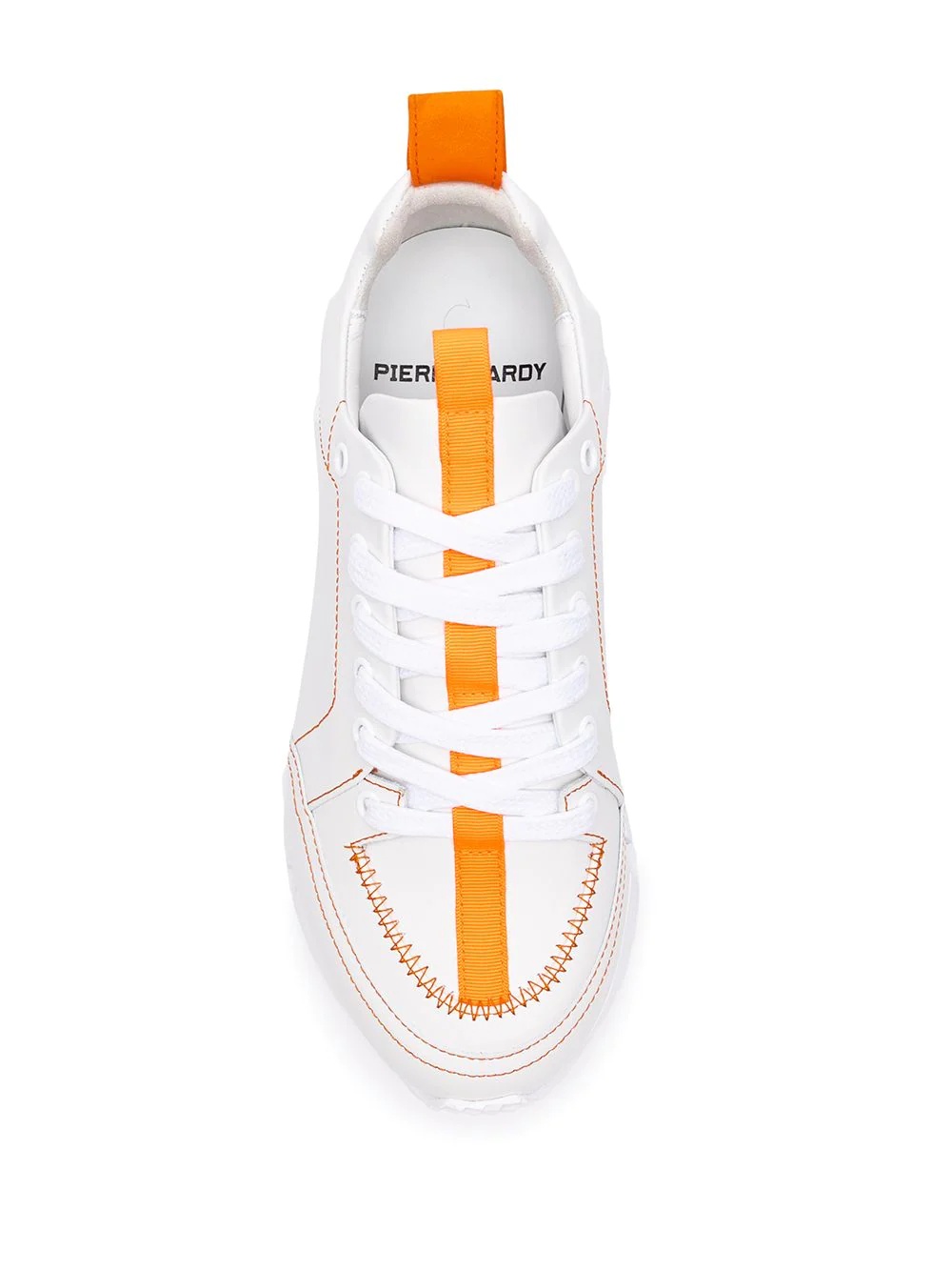 contrast-stitching low-top sneakers - 4