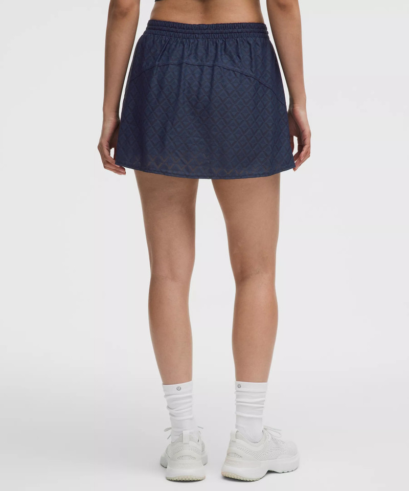 Textured Mesh High-Rise Tennis Skirt 3
