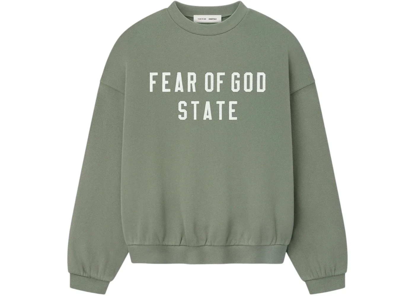 Fear of God Essentials 90's Fleece Crewneck Moss - 1