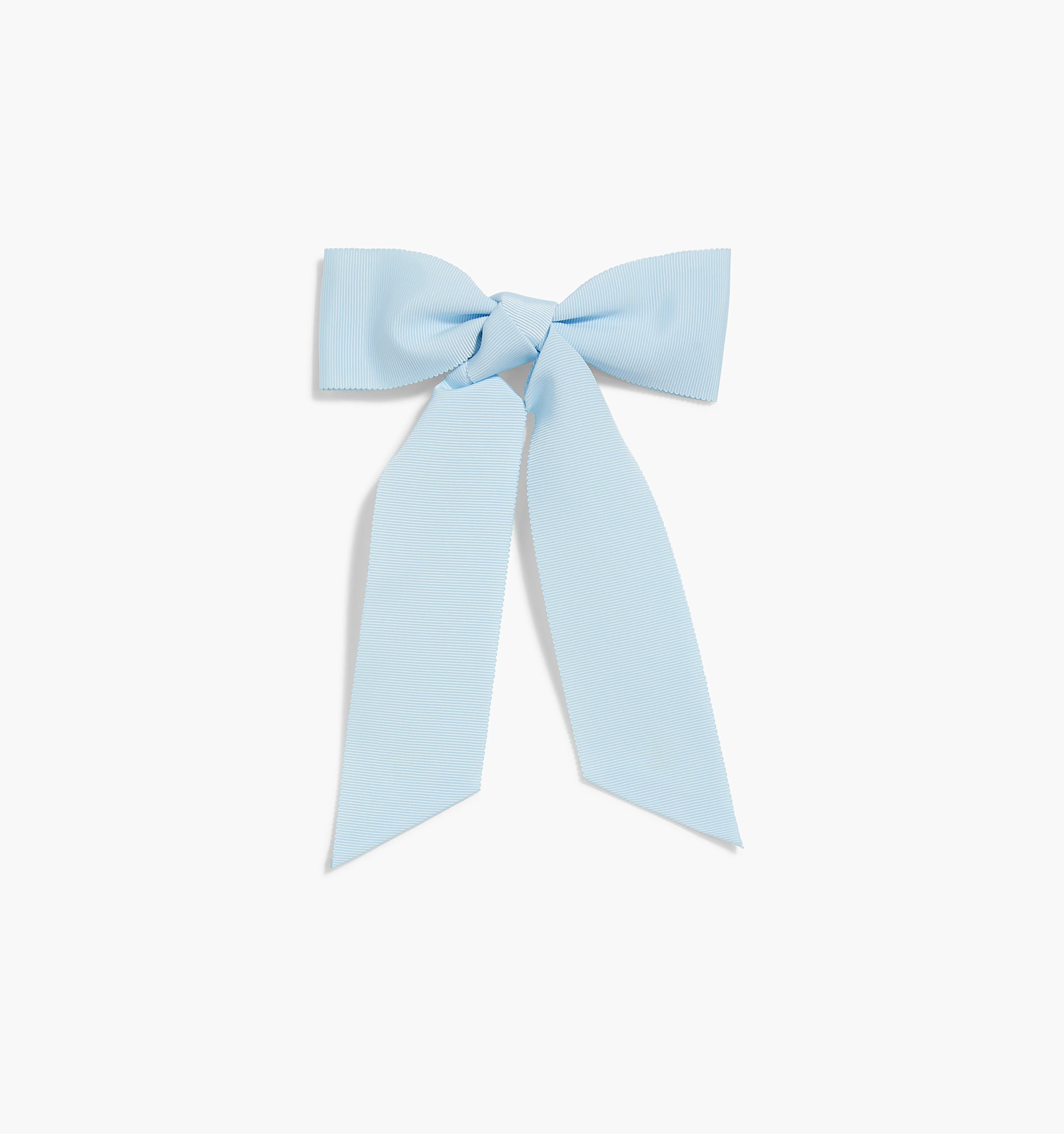 The Belle Bow - Powder Blue Grosgrain - 1