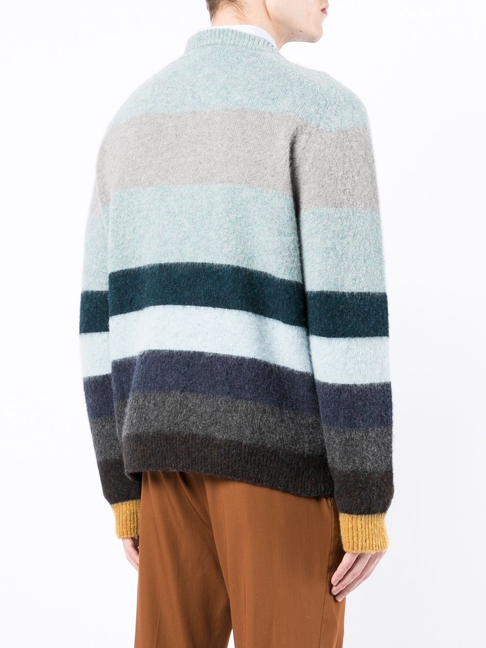 striped knitted jumper - 4