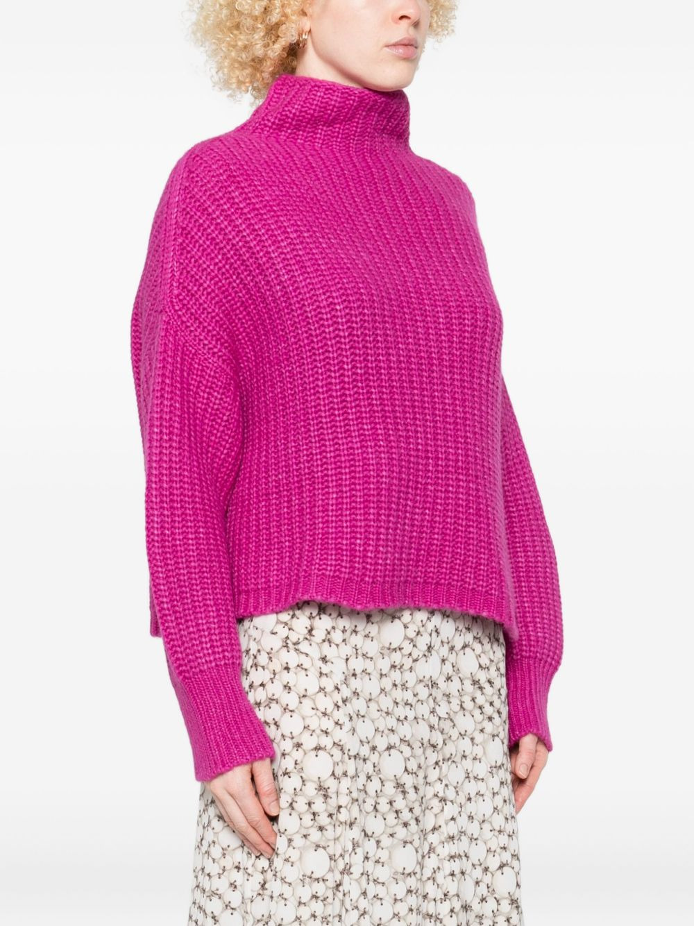 Veron high-neck ribbed sweater - 3