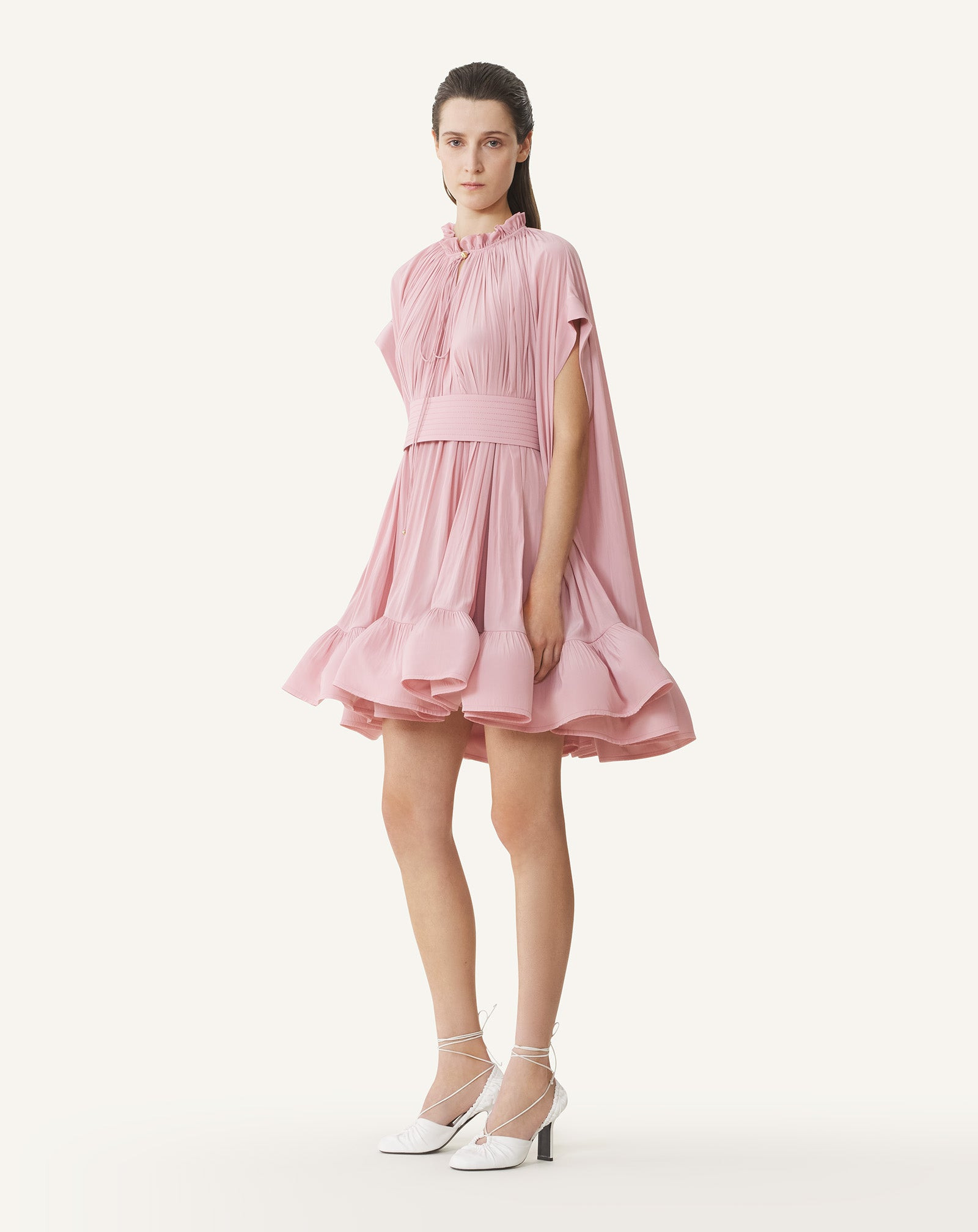 SHORT CHARMEUSE DRESS - 3