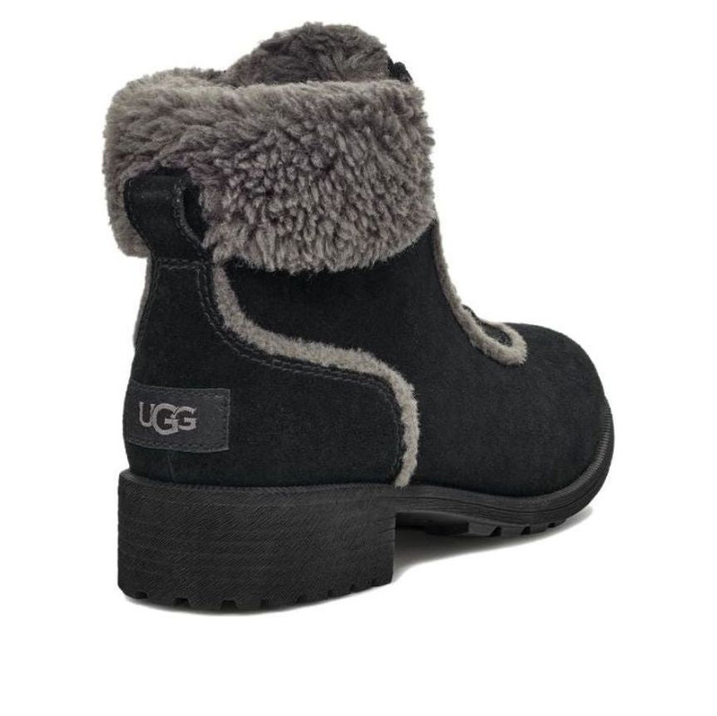 UGG (WMNS) UGG Bodie Fur Lace Boot 'Black' 1153472-BLK outlook