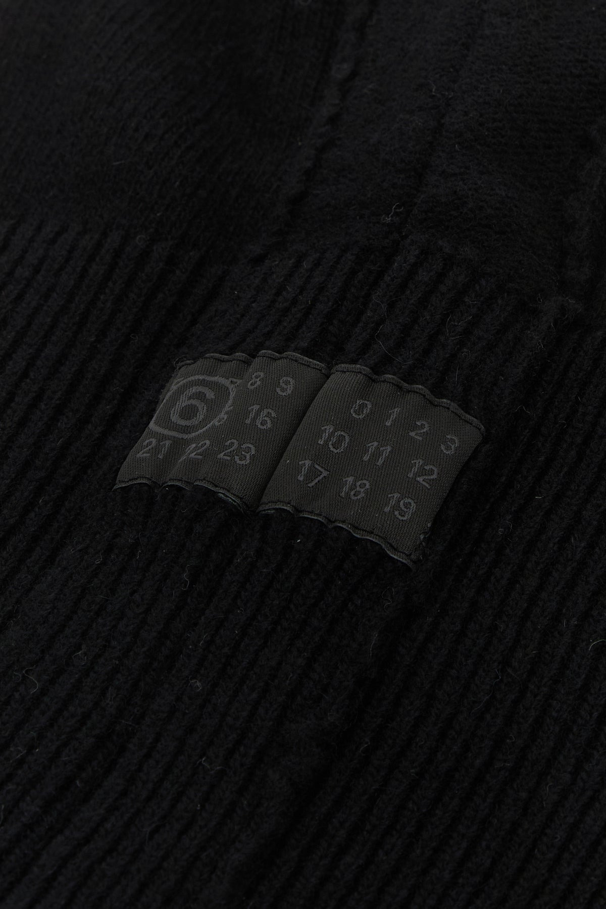 Black wool blend balaclava - 2