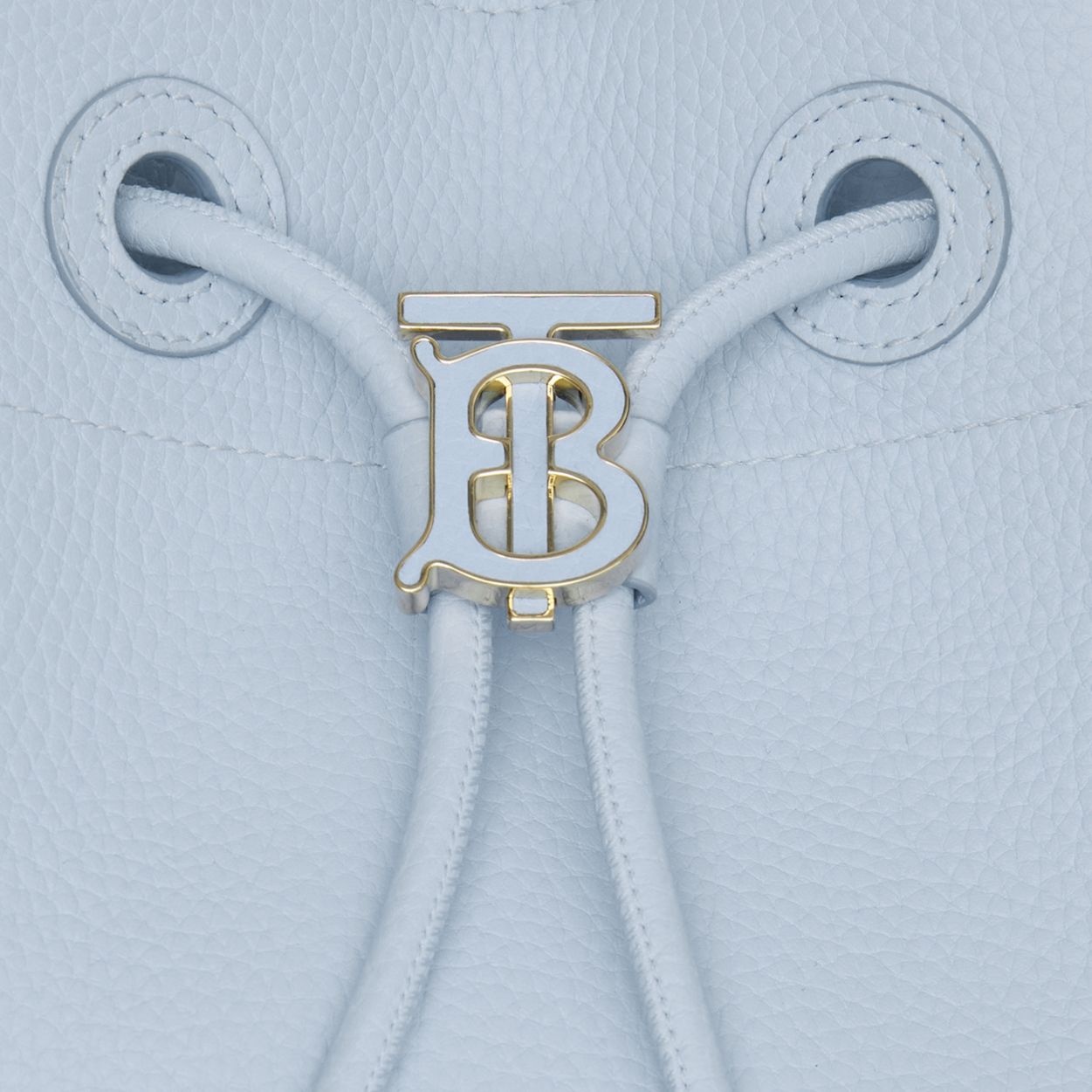 Small Grainy Leather TB Bucket Bag - 2