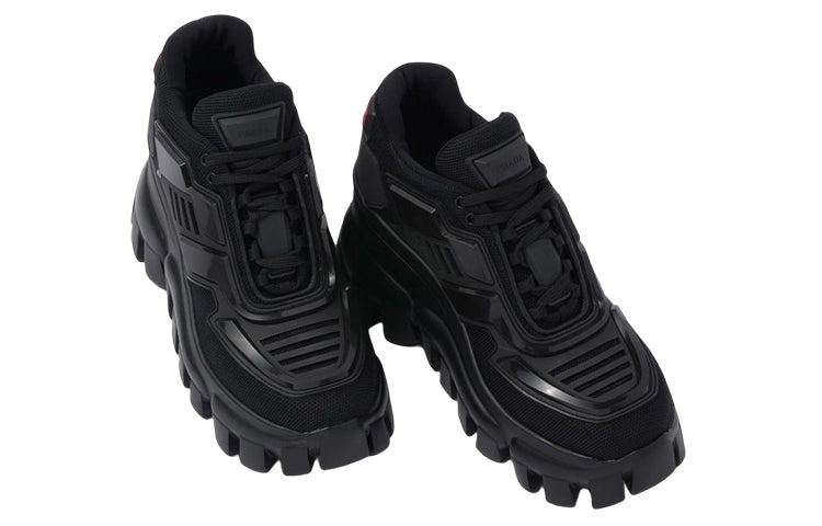 (WMNS) PRADA Cloudbust Thunder Mid Top Sneakers 'Black' 1E819L_3KR2_F0002_F_B080 - 3