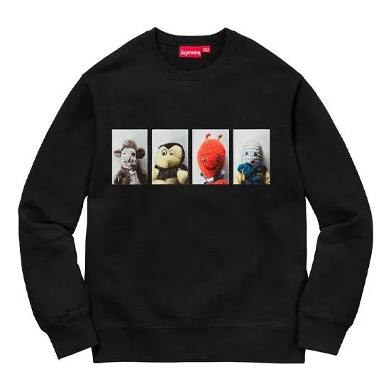 Supreme FW18 Mike Kelley AhhYouth! Crewneck Sweatshirt Black SUP-FW18-346 - 1