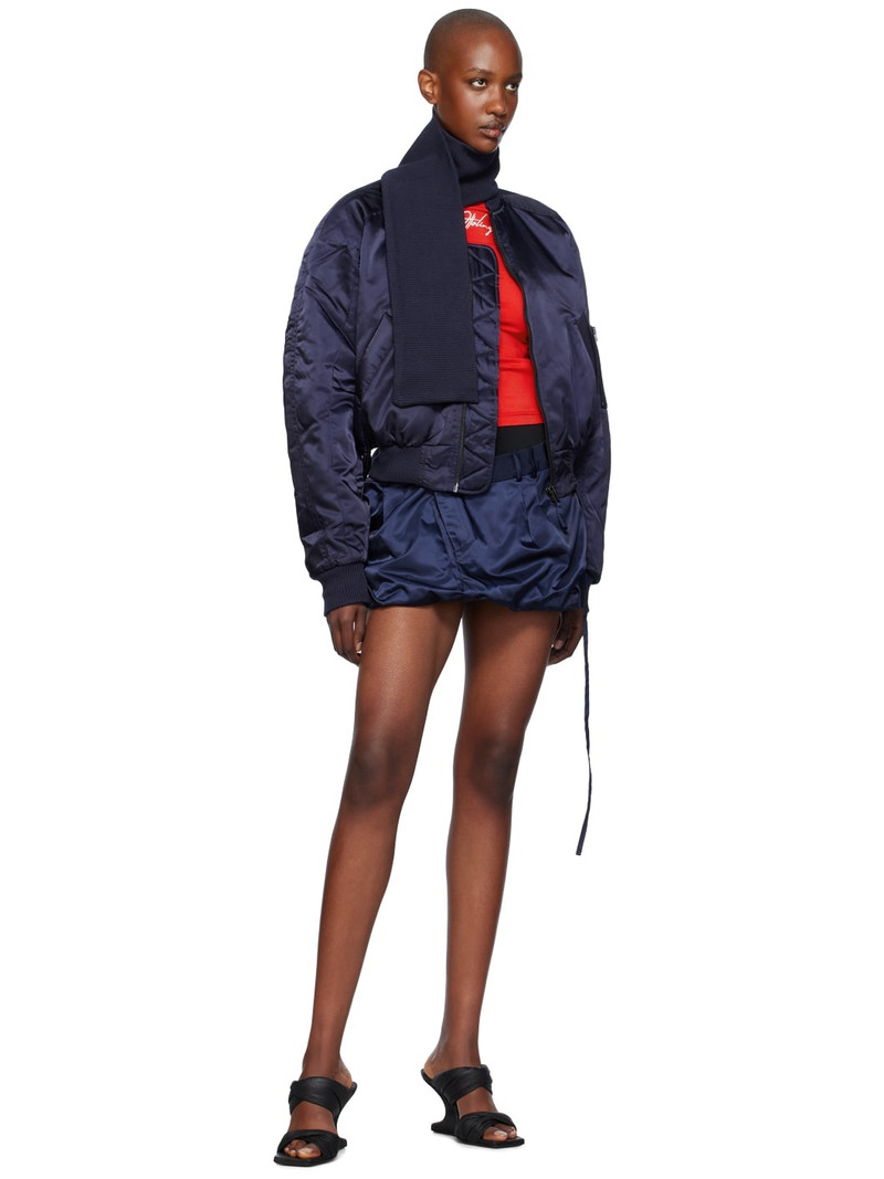 OTTOLINGER Navy Scarf Bomber Jacket outlook