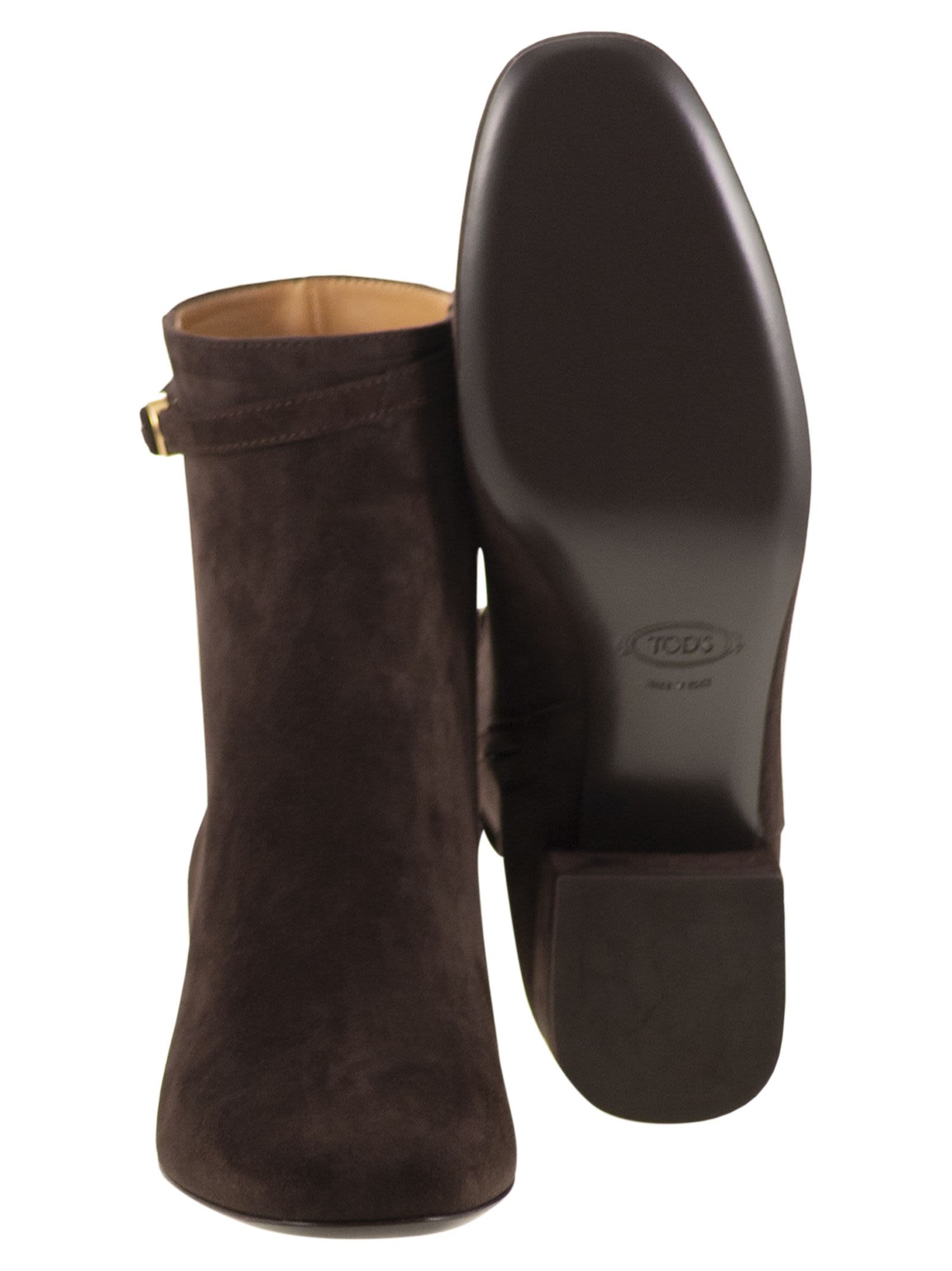 Tod's Women Suede Ankle Boots - 5