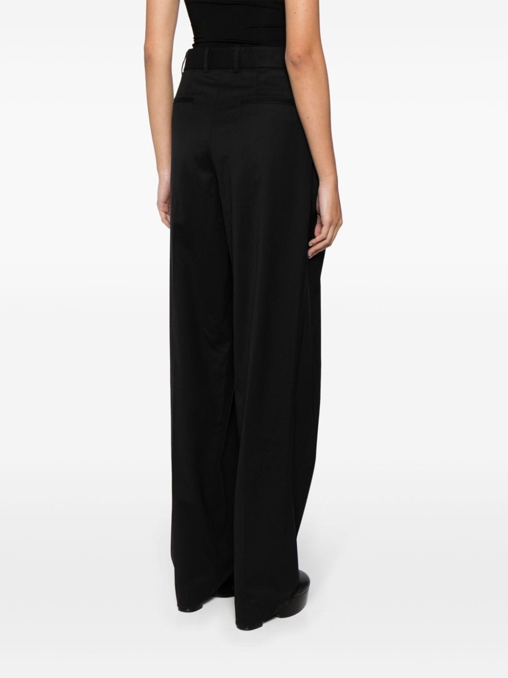 pressed-crease tailored trousers - 4