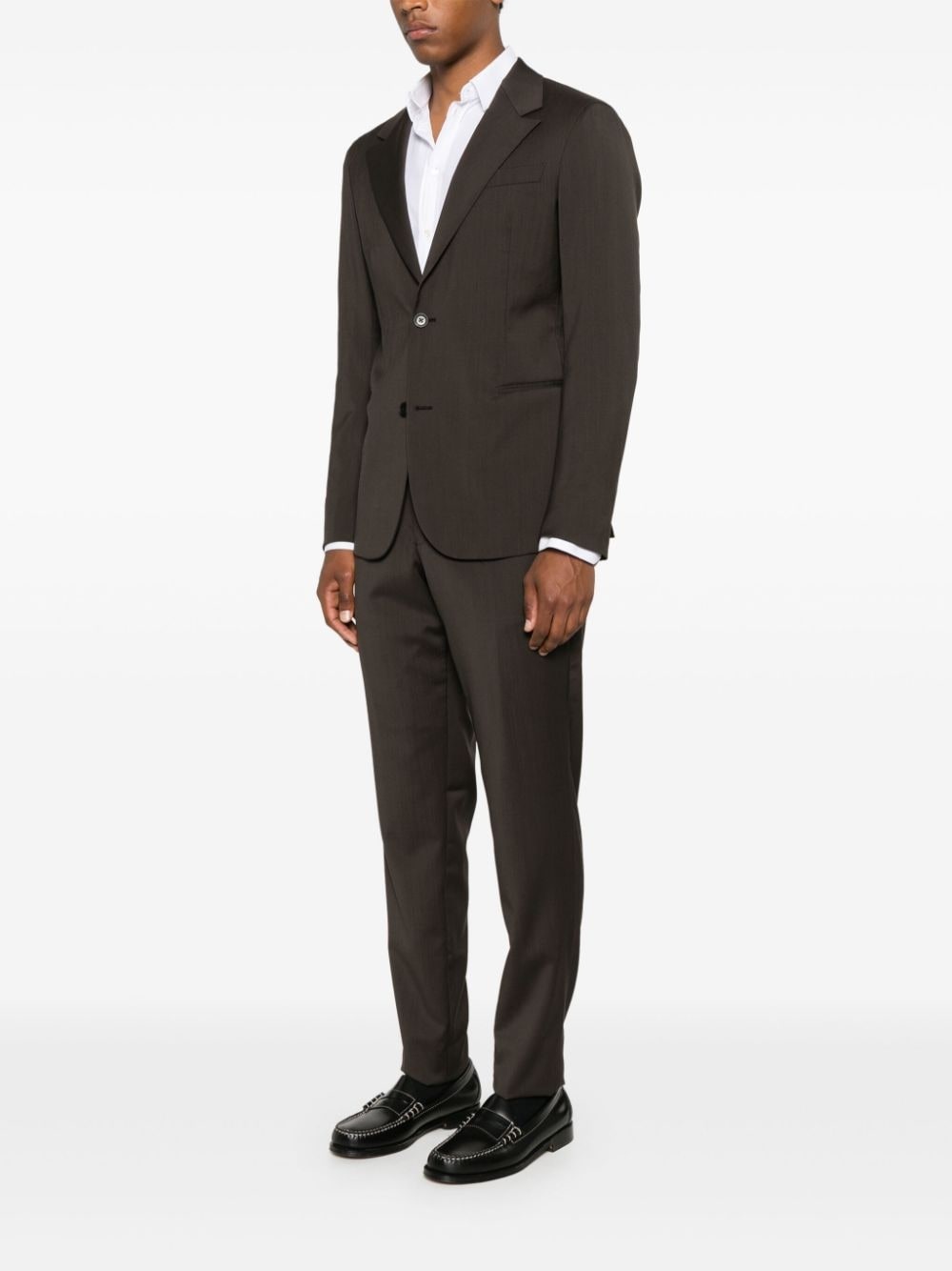 wool single-breasted suit - 3