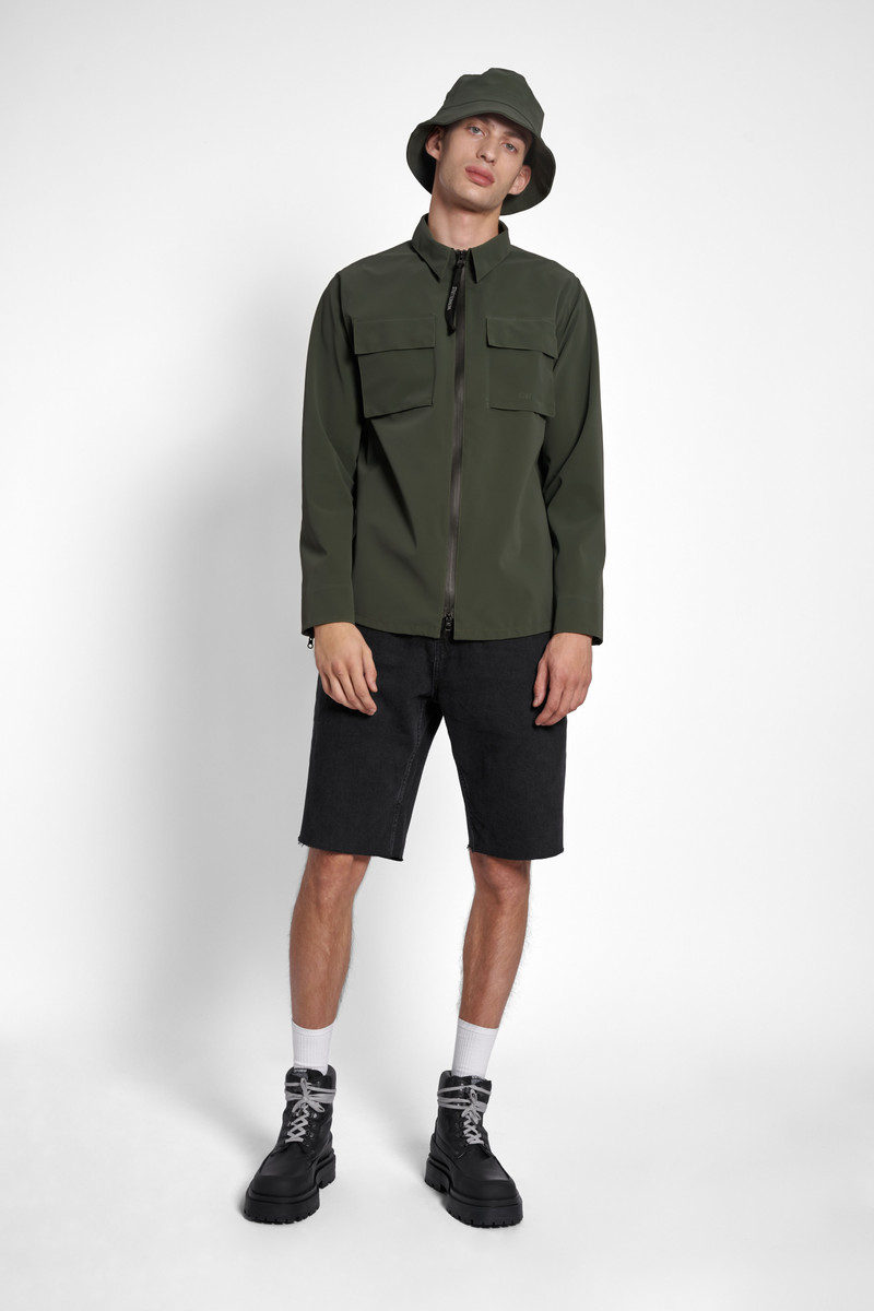 Stutterheim Vitaberg Matte Overshirt Green outlook