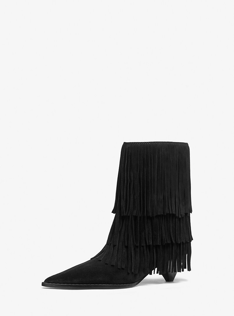 MICHAEL KORS Jayla Suede Fringed Ankle Boot outlook
