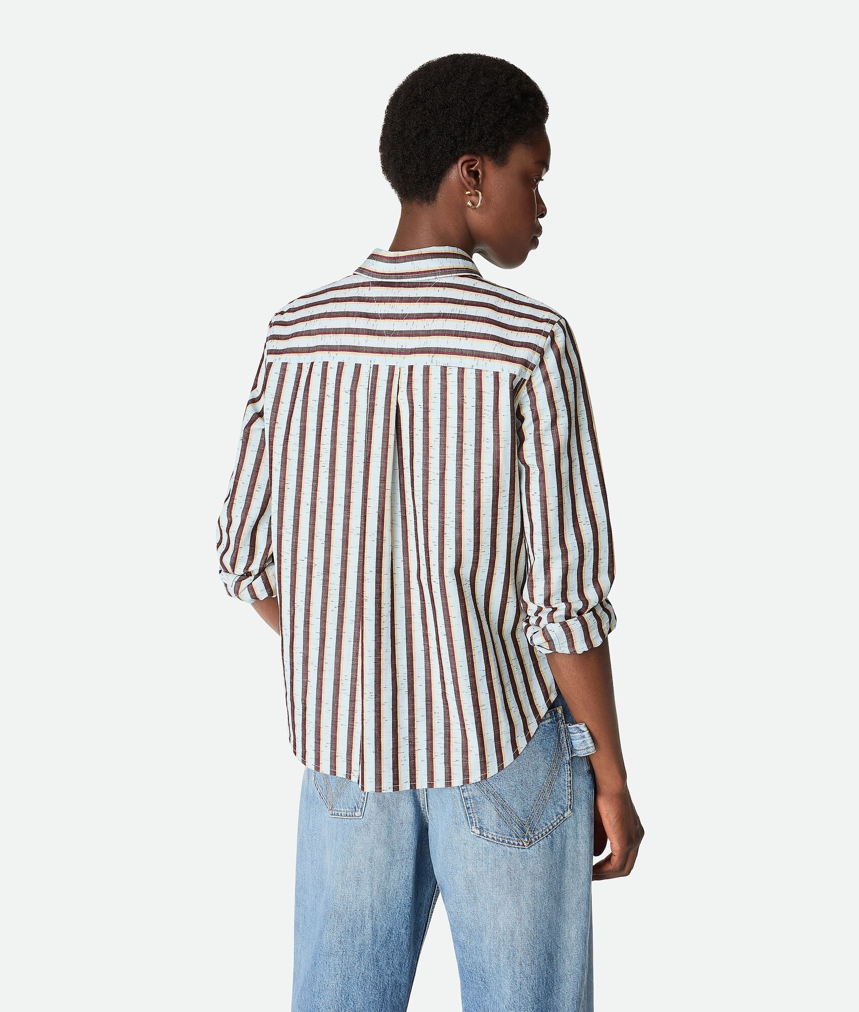 Cotton And Linen Stripe Shirt - 3