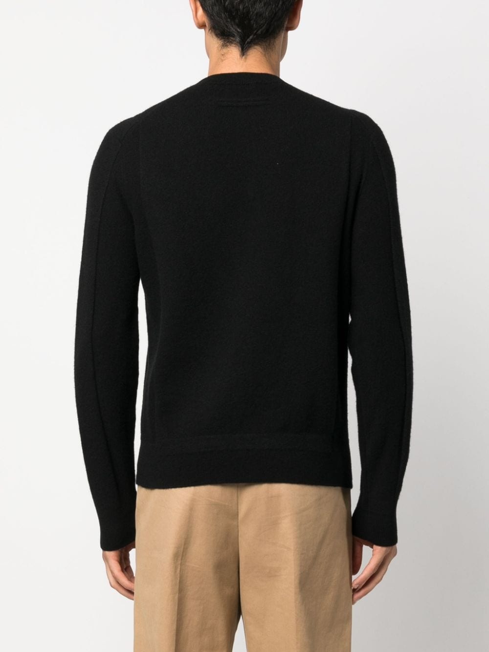 crew-neck wool-cashmere blend jumper - 8