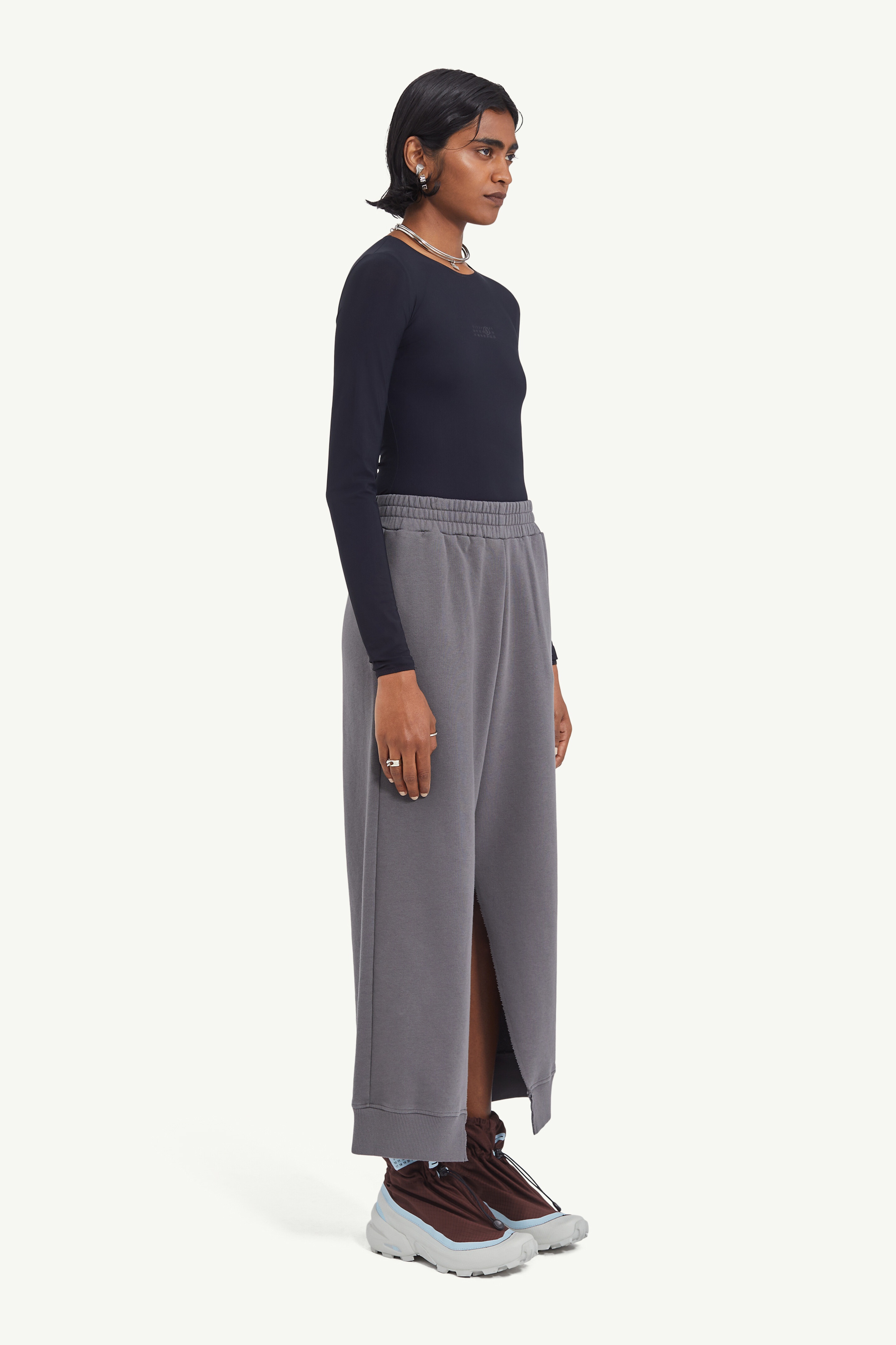 Slit hem track pants - 3