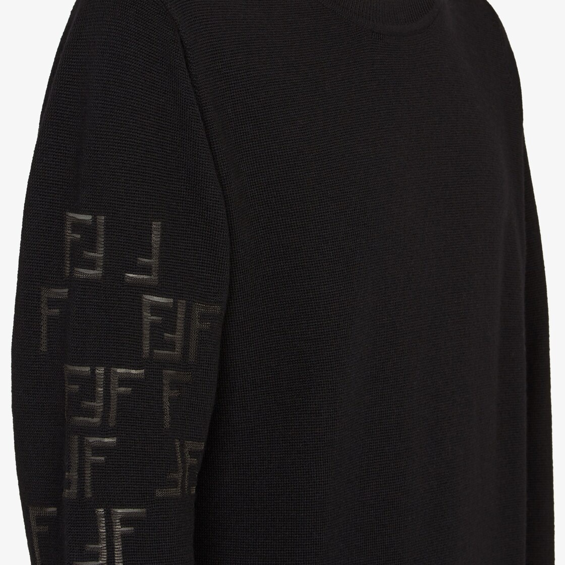 Black wool sweater - 3