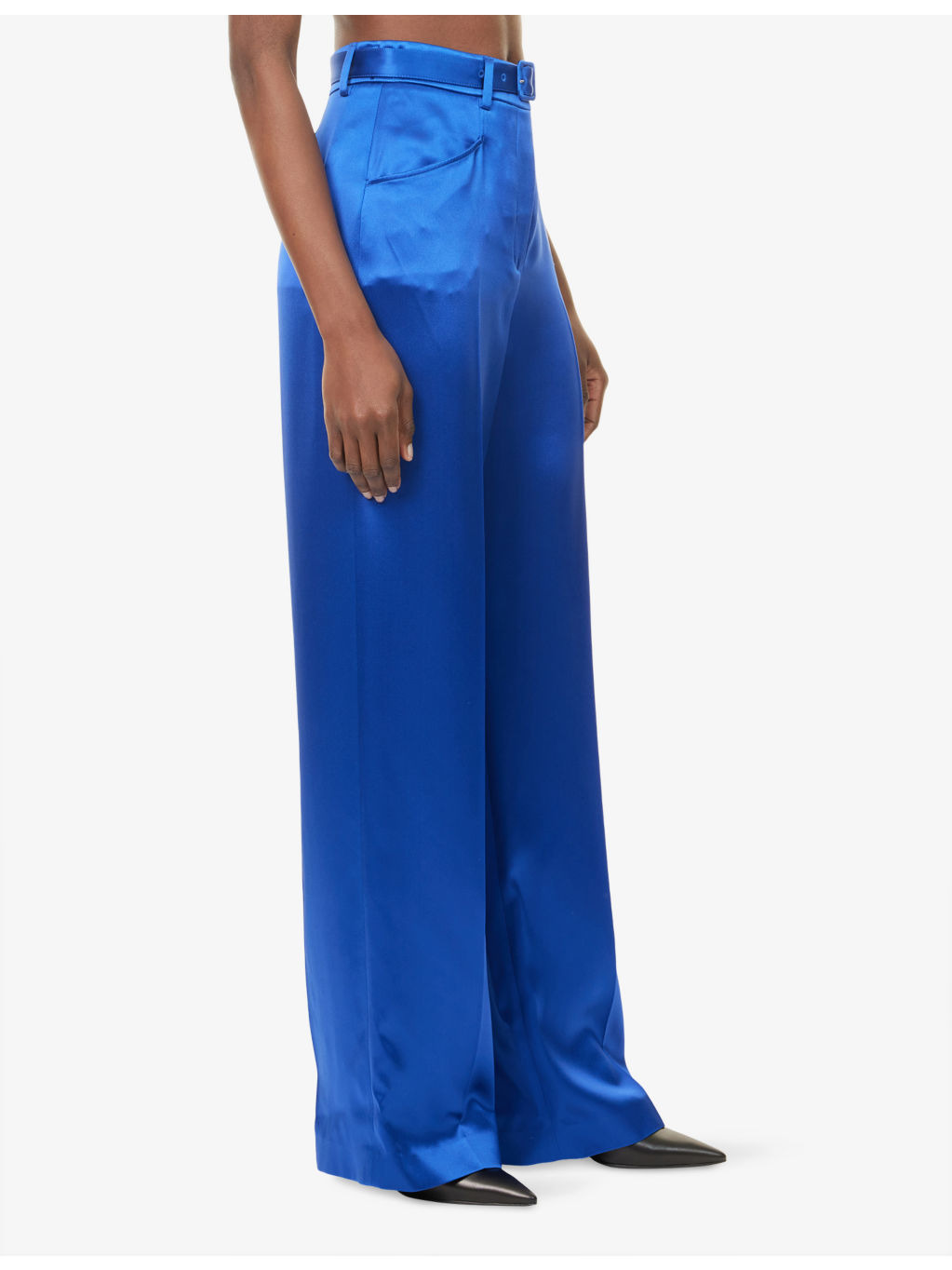 Norman Straight-Leg Silk-Satin Trousers - 3