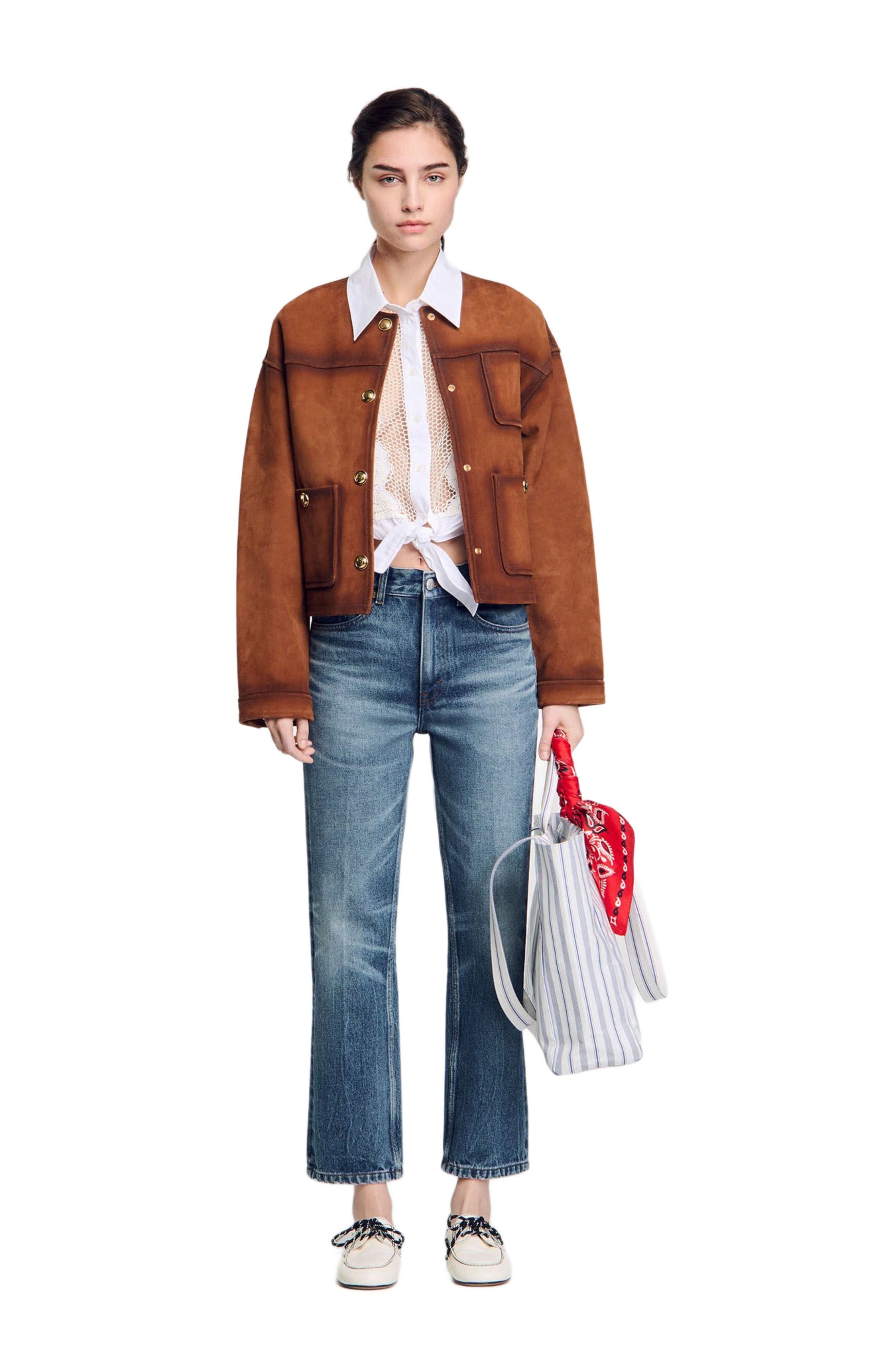 SANDRO Faded jeans in Blue Jean at Nordstrom - 6