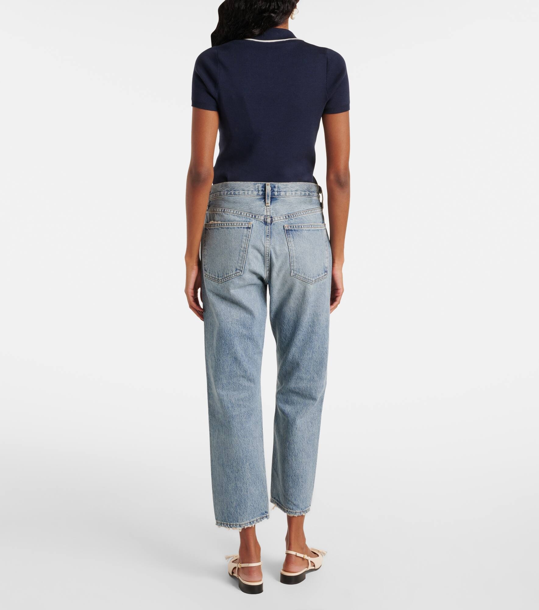 Parker mid-rise straight jeans - 3